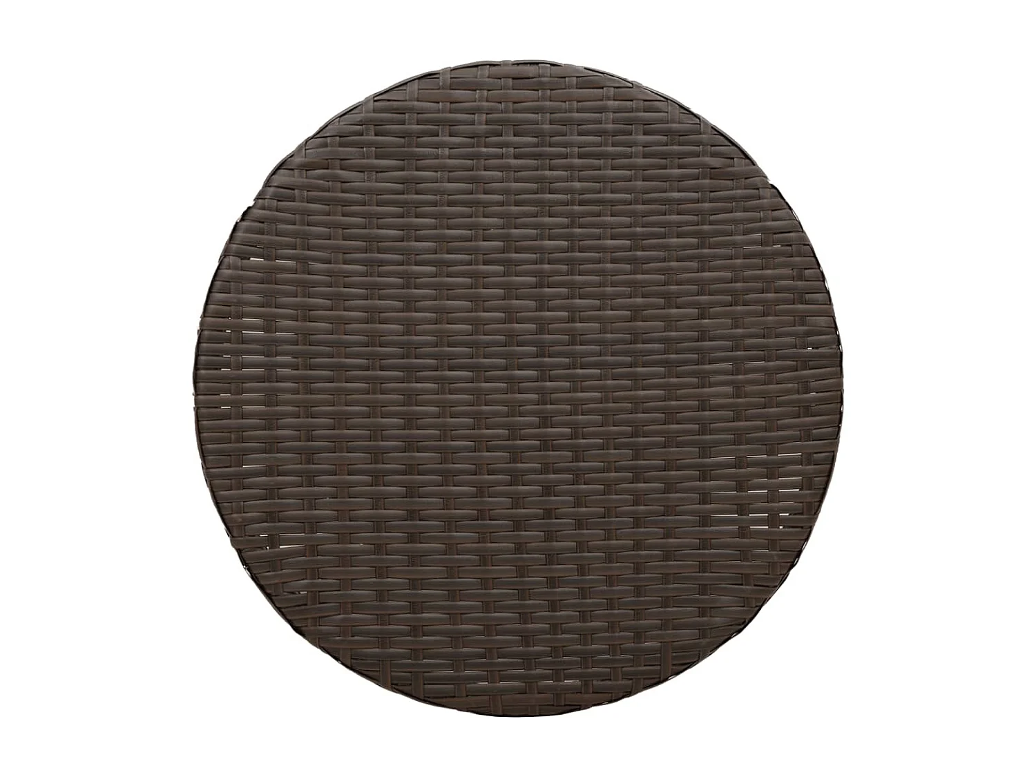 Set Bistrò 3 pz con Cuscini Marrone in Polyrattan