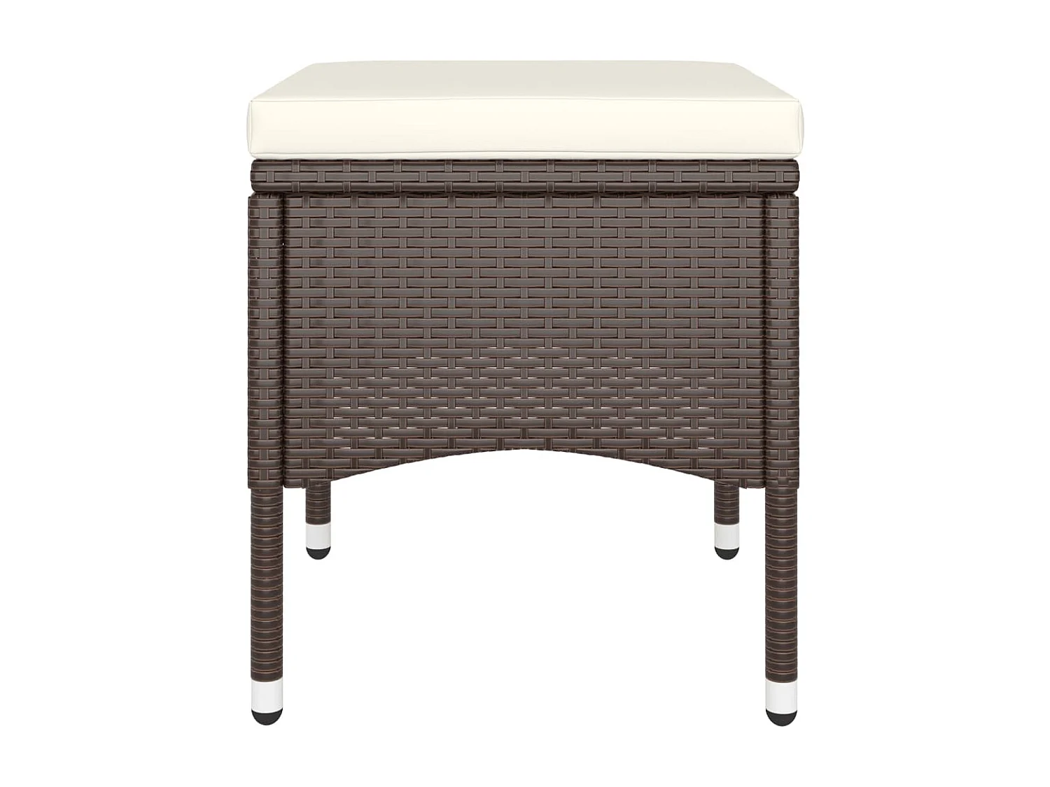 5-tlg. Garten-Essgruppe Poly Rattan Braun