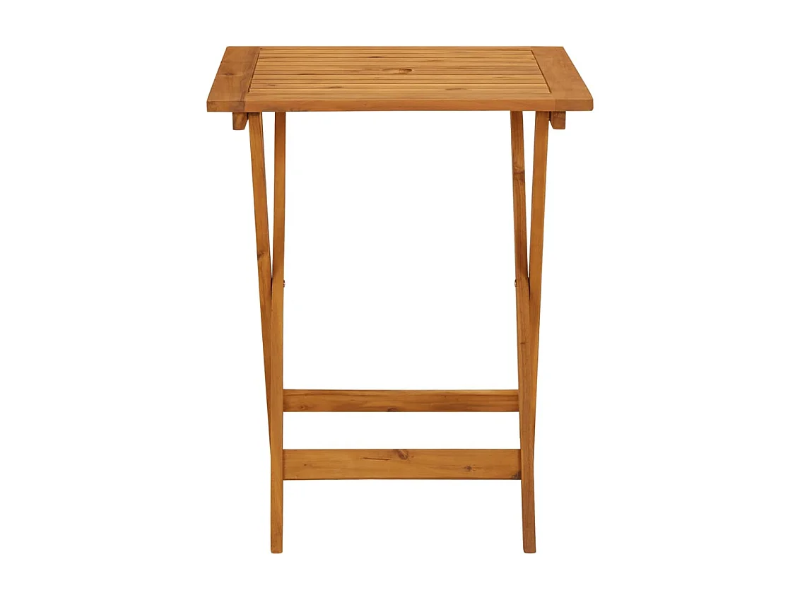 3-delige Bistroset poly rattan en massief hout beige