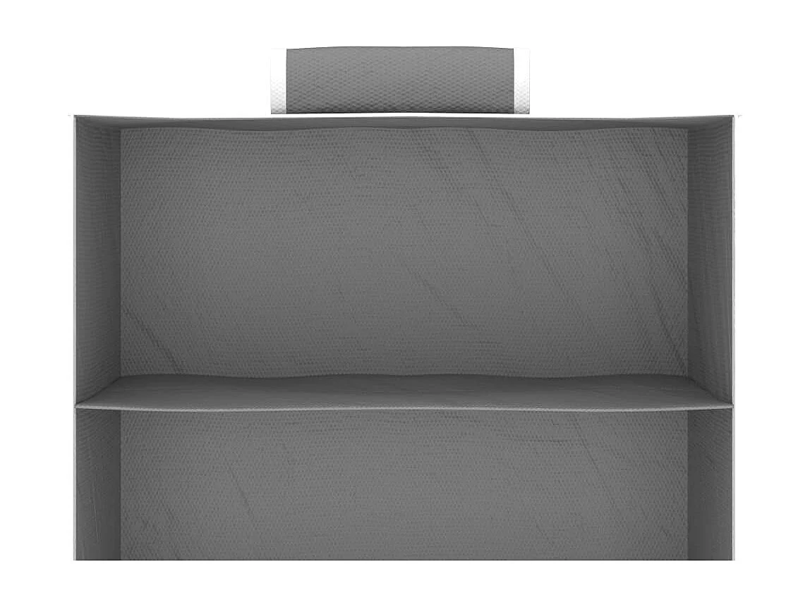 Hangende opbergplanken 2 stuks 6 niveaus Stof