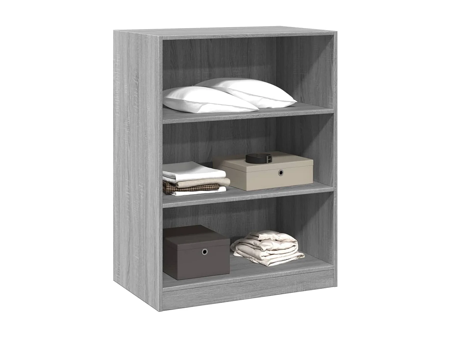 Armario Sonoma gris 77x48x102 cm madera contrachapada