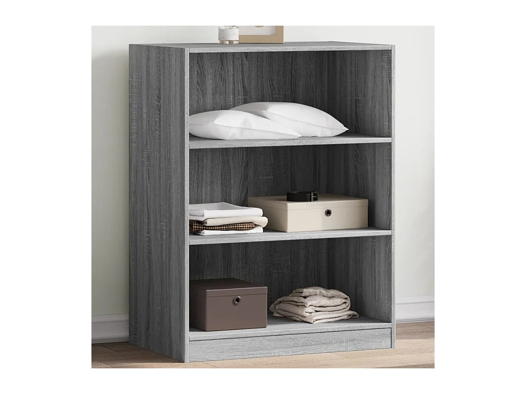 Garde-robe sonoma gris 77x48x102 cm bois d'ingénierie