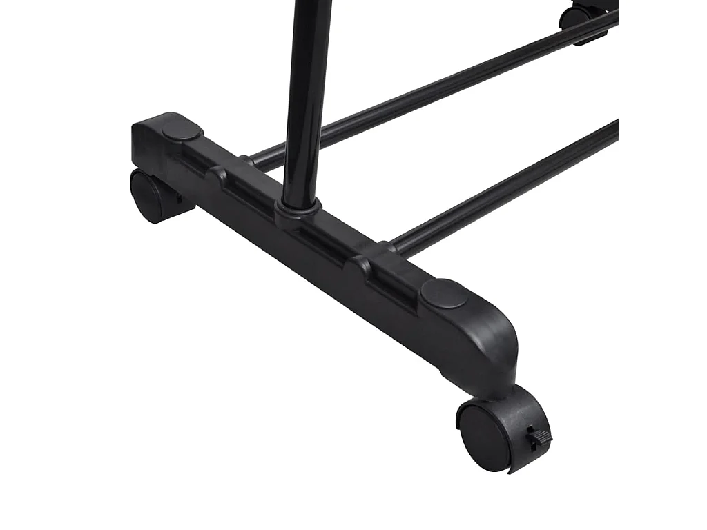 Porte-manteaux réglables 2 pcs 1 rail d'accrochage