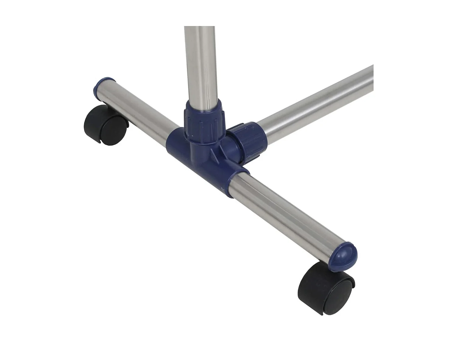 Porte-vêtements réglable Acier inoxydable 165x44x150 cm Argenté