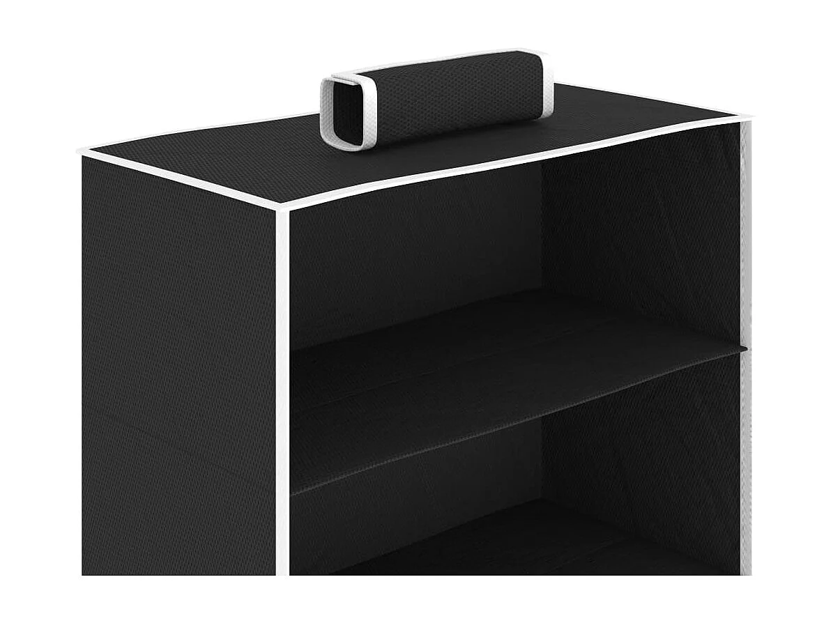 Étagères suspendues de rangement 2 pcs 10 niveaux Tissu