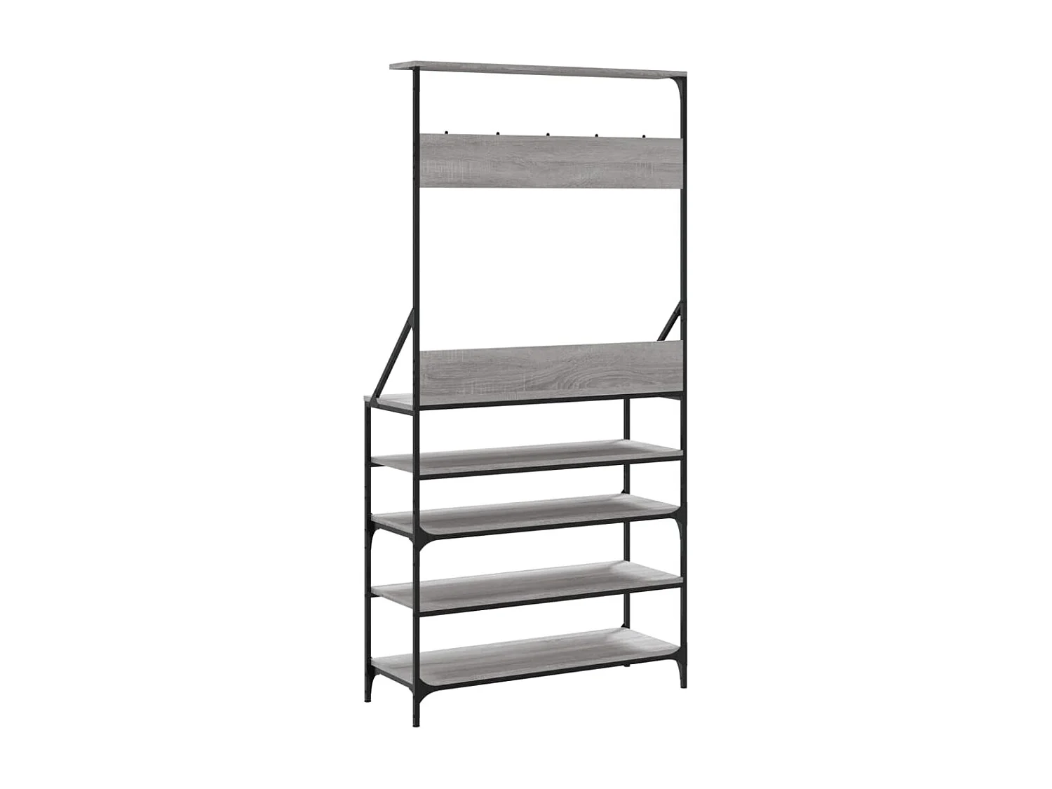 Perchero y zapatero sonoma gris