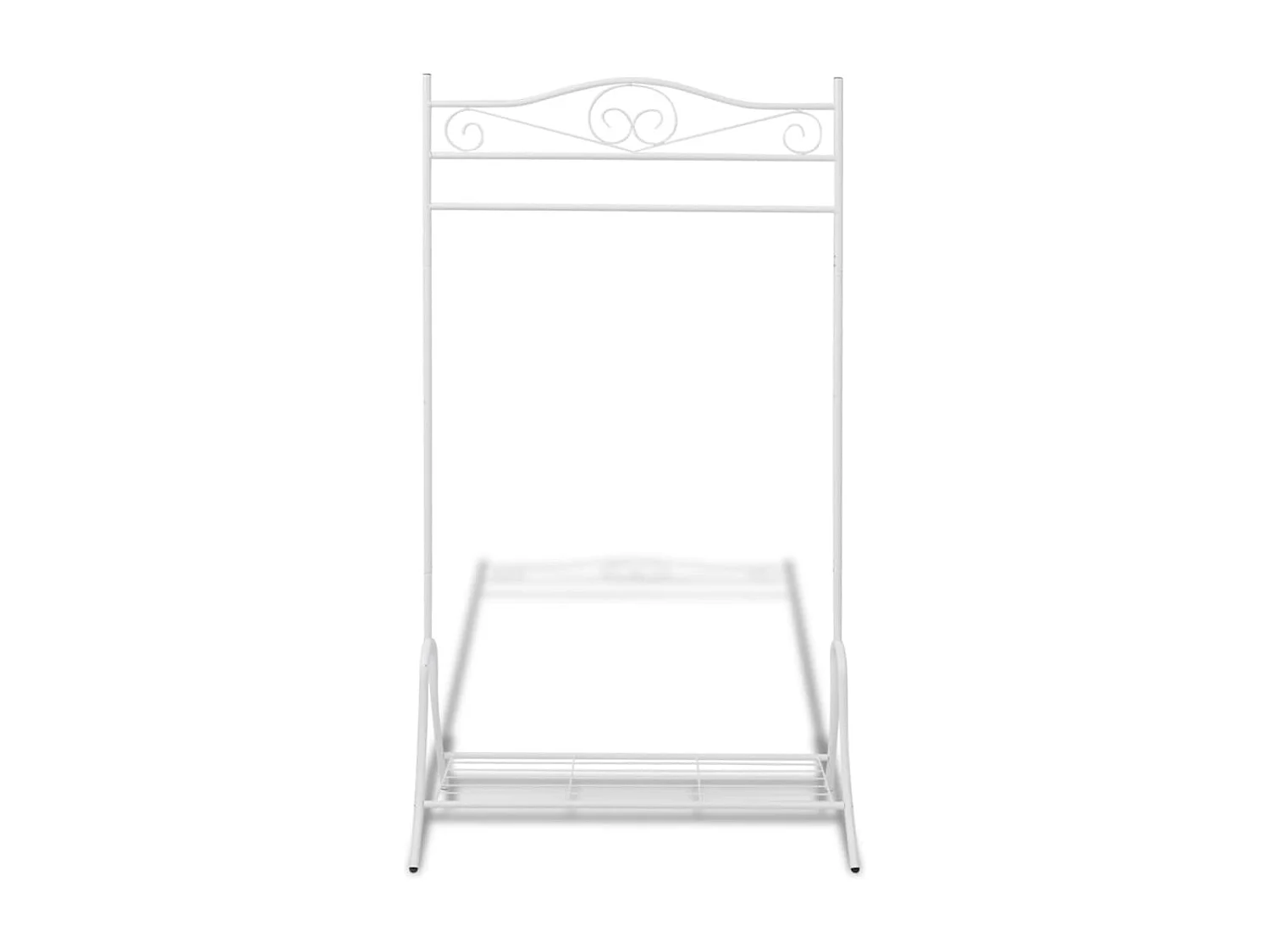 Portant à vêtements Blanc Acier