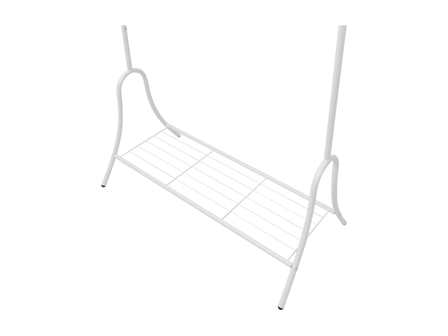 Portant à vêtements Blanc Acier