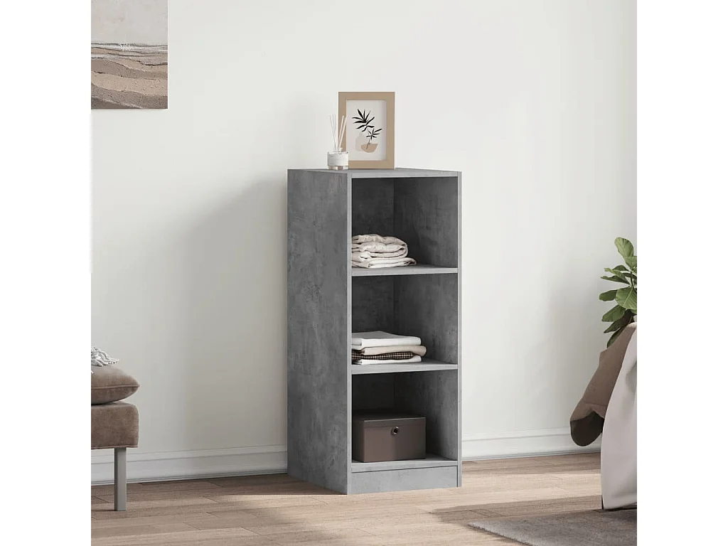 Garde-robe gris béton 48x41x102 cm bois d'ingénierie