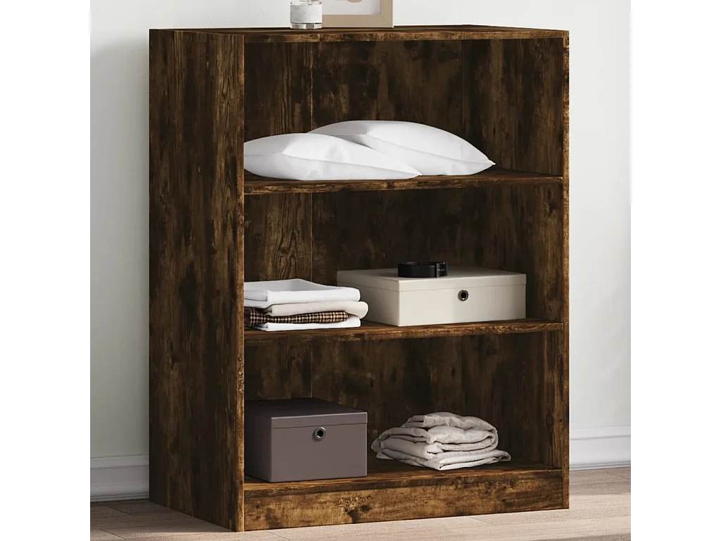 Garde-robe chêne fumé 77x48x102 cm bois d'ingénierie