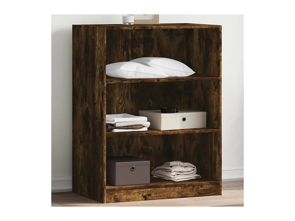 Garde-robe chêne fumé 77x48x102 cm bois d'ingénierie