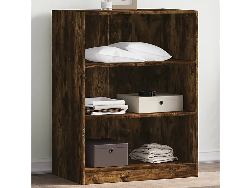 Garde-robe chêne fumé 77x48x102 cm bois d'ingénierie