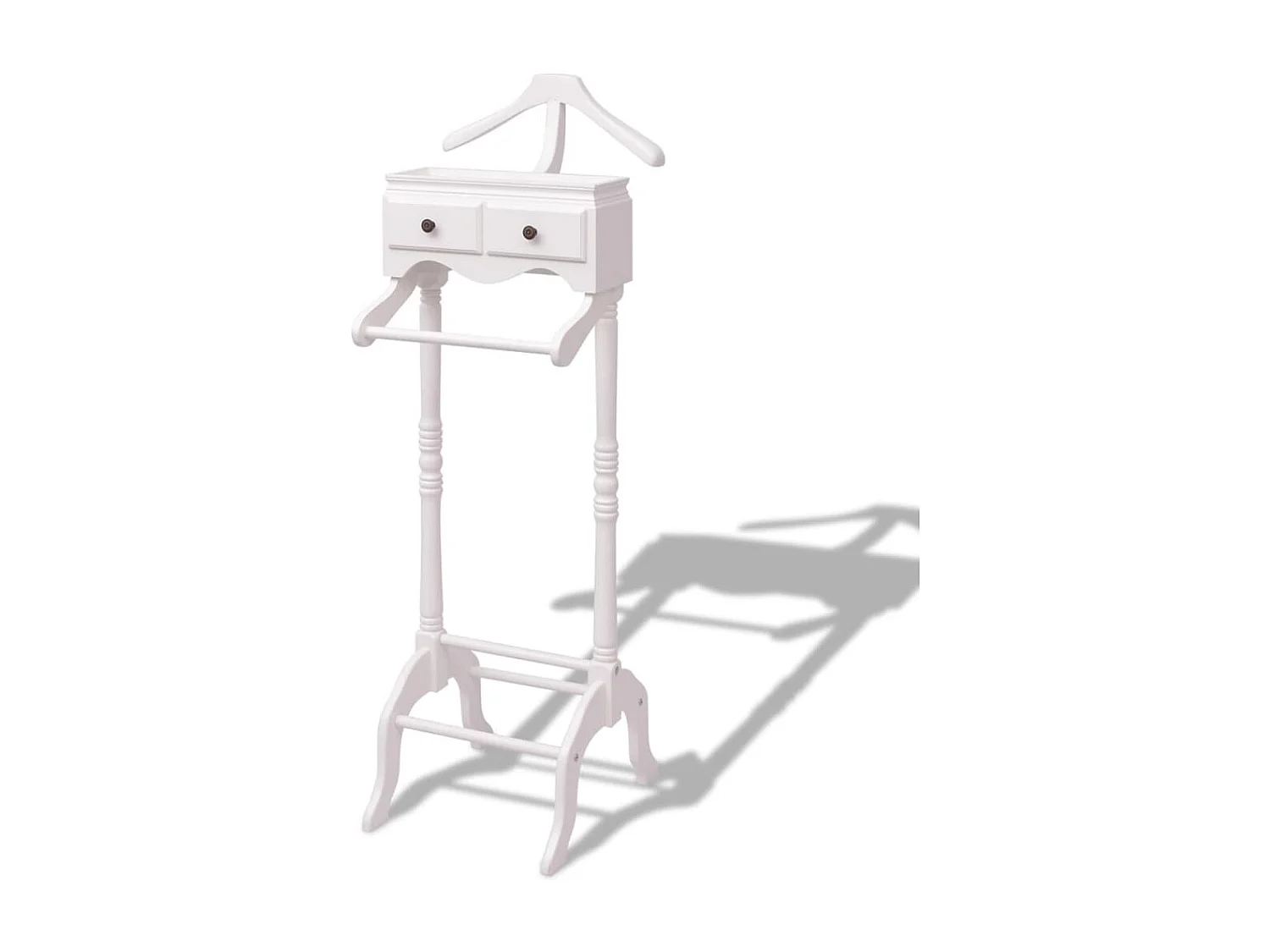 Portant à vêtements avec armoire Bois Blanc