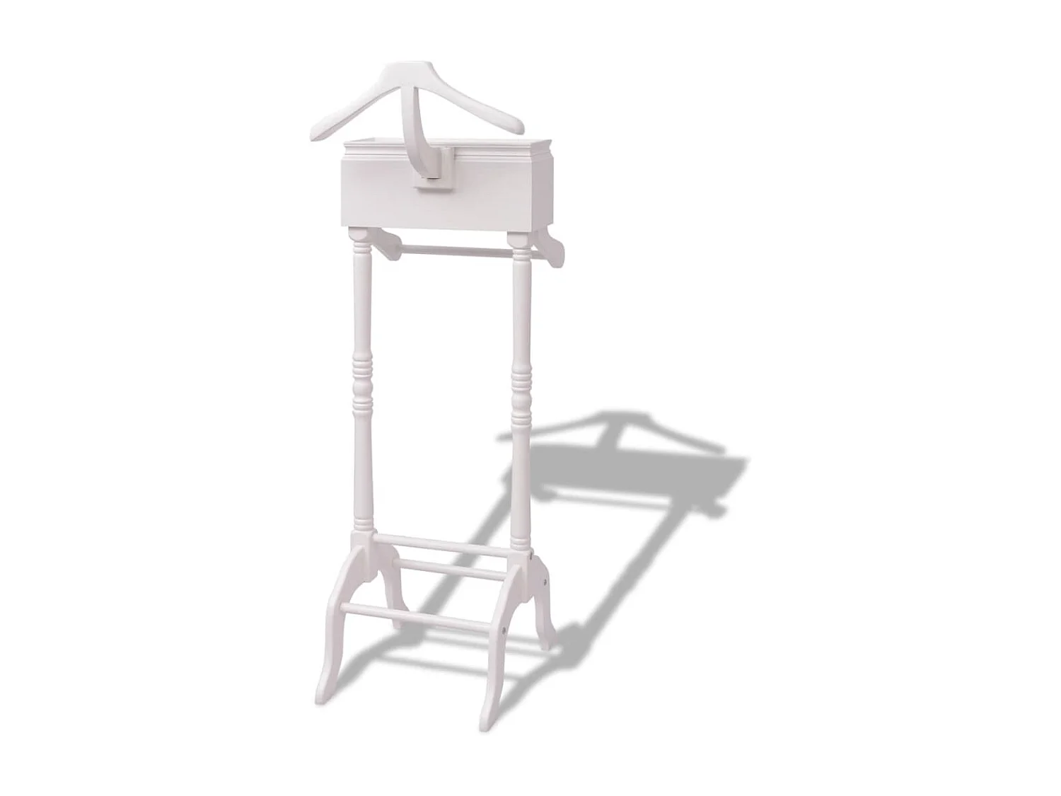 Portant à vêtements avec armoire Bois Blanc