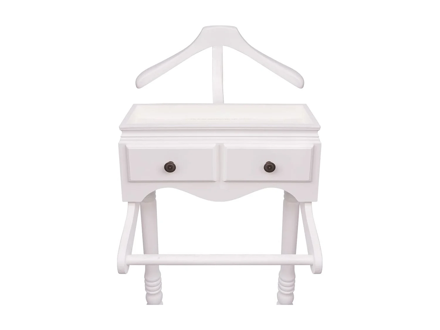 Portant à vêtements avec armoire Bois Blanc