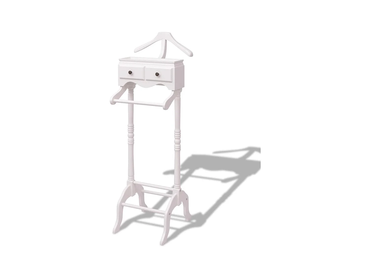 Portant à vêtements avec armoire Bois Blanc