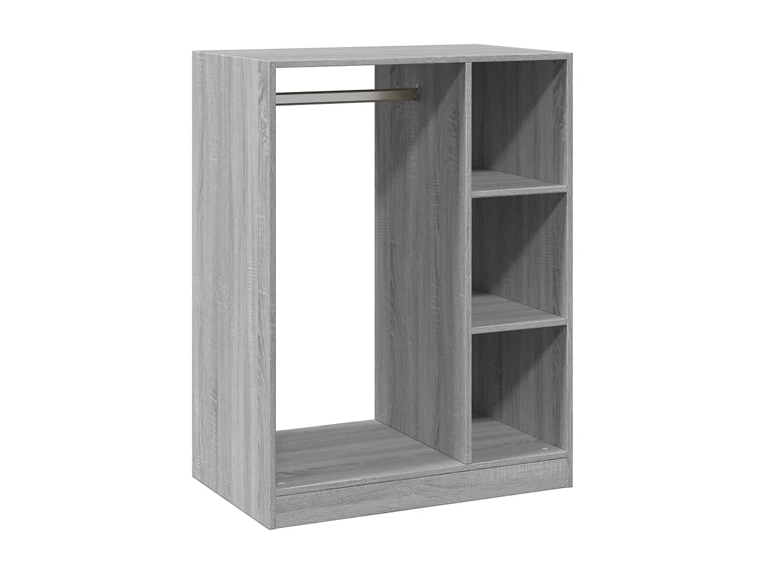 Armario Sonoma gris 77x48x102 cm madera contrachapada