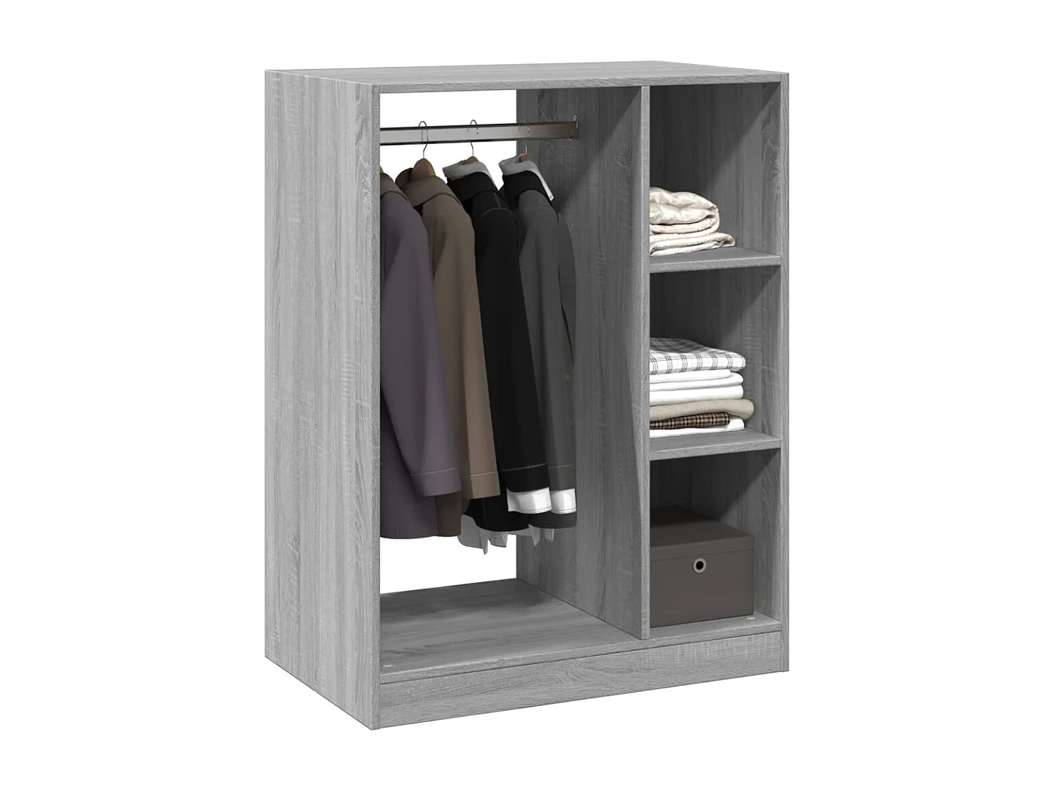 Armadio Sonoma grigio 77x48x102 cm in derivati del legno