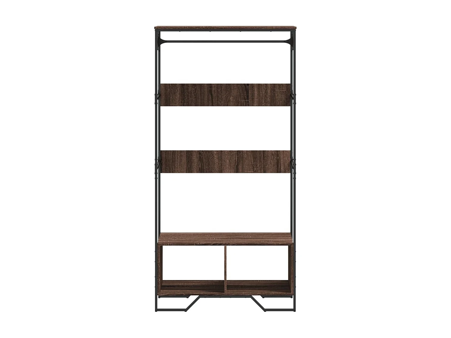 Schrank aus brauner Eiche, 90 x 50 x 180 cm, Holzwerkstoff
