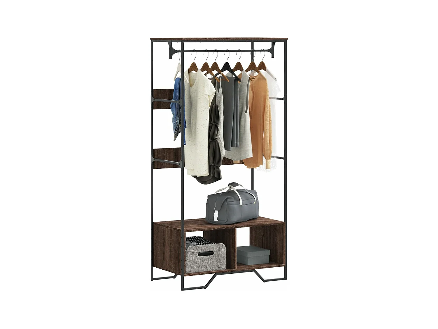 Armoire chêne marron 90x50x180 cm bois d'ingénierie