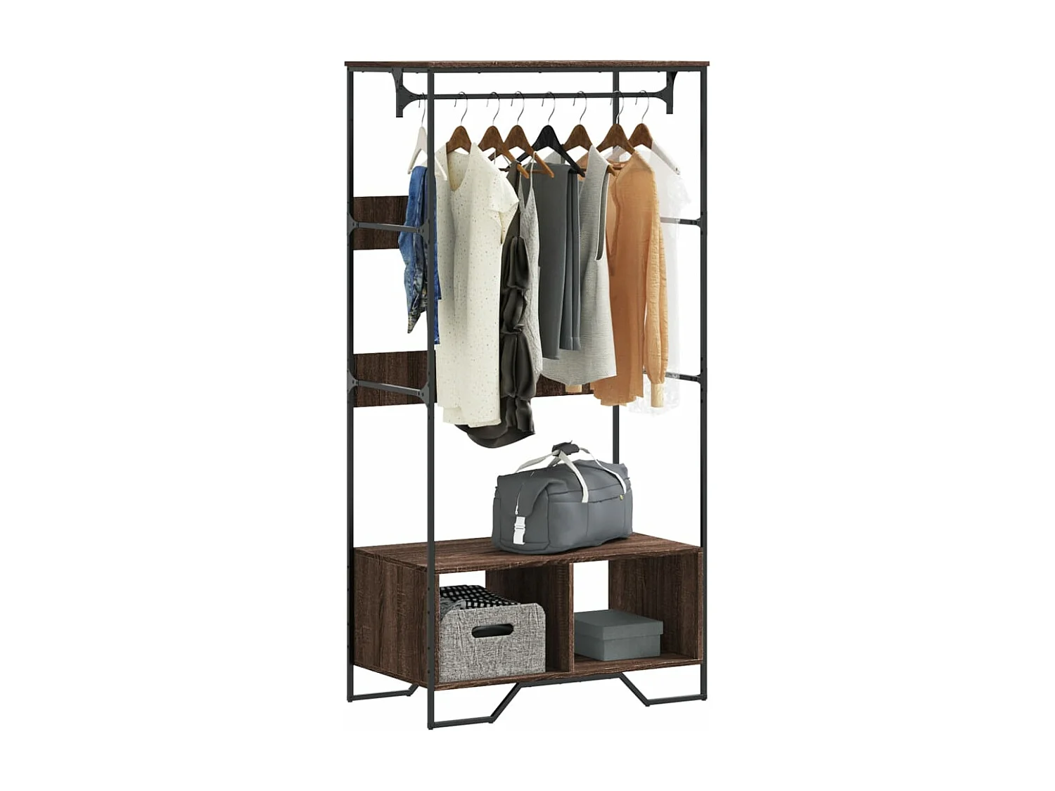 Armoire chêne marron 90x50x180 cm bois d'ingénierie