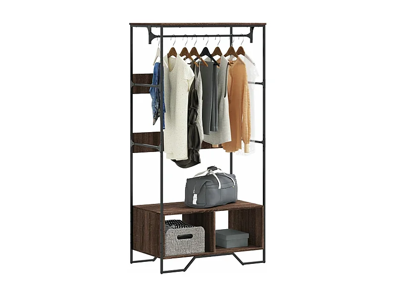 Armoire chêne marron 90x50x180 cm bois d'ingénierie