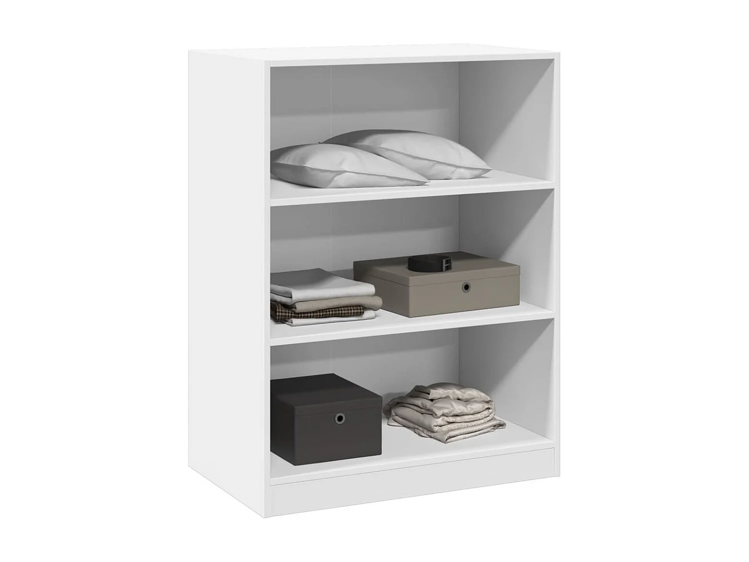 Garde-robe blanc 77x48x102 cm bois d'ingénierie