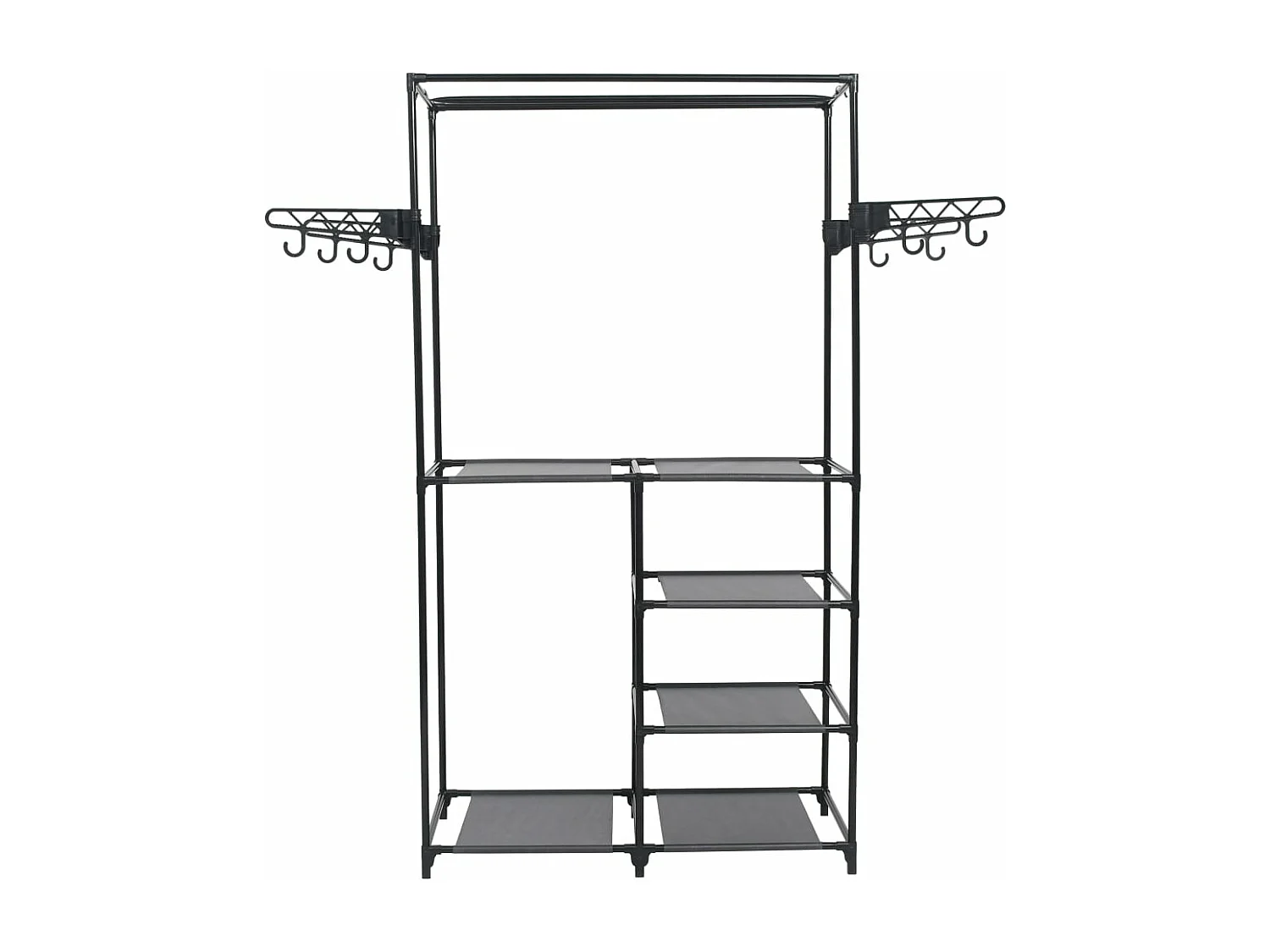 Porte-vêtements Acier et tissu non-tissé 87x44x158 cm Noir