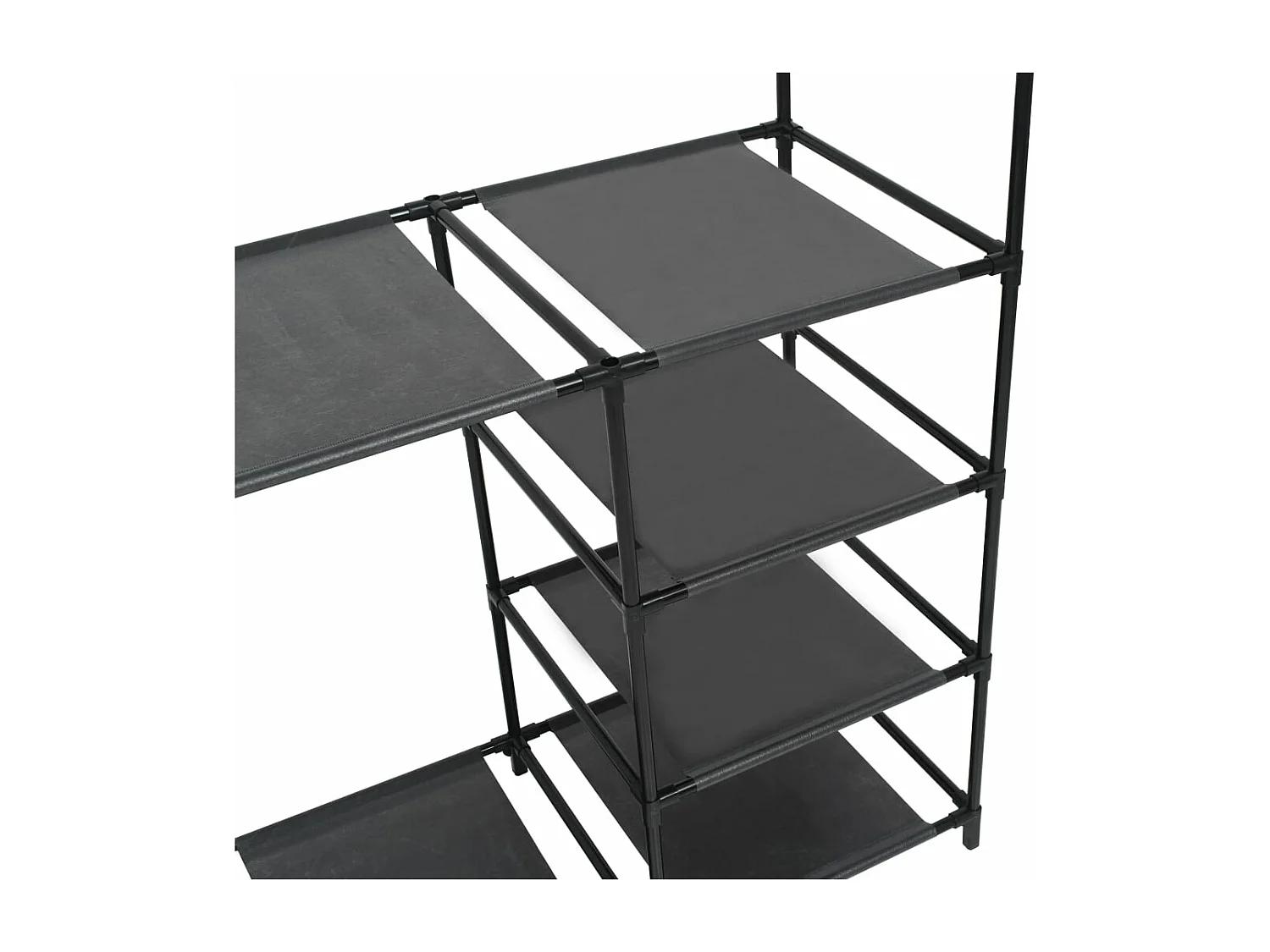 Porte-vêtements Acier et tissu non-tissé 87x44x158 cm Noir