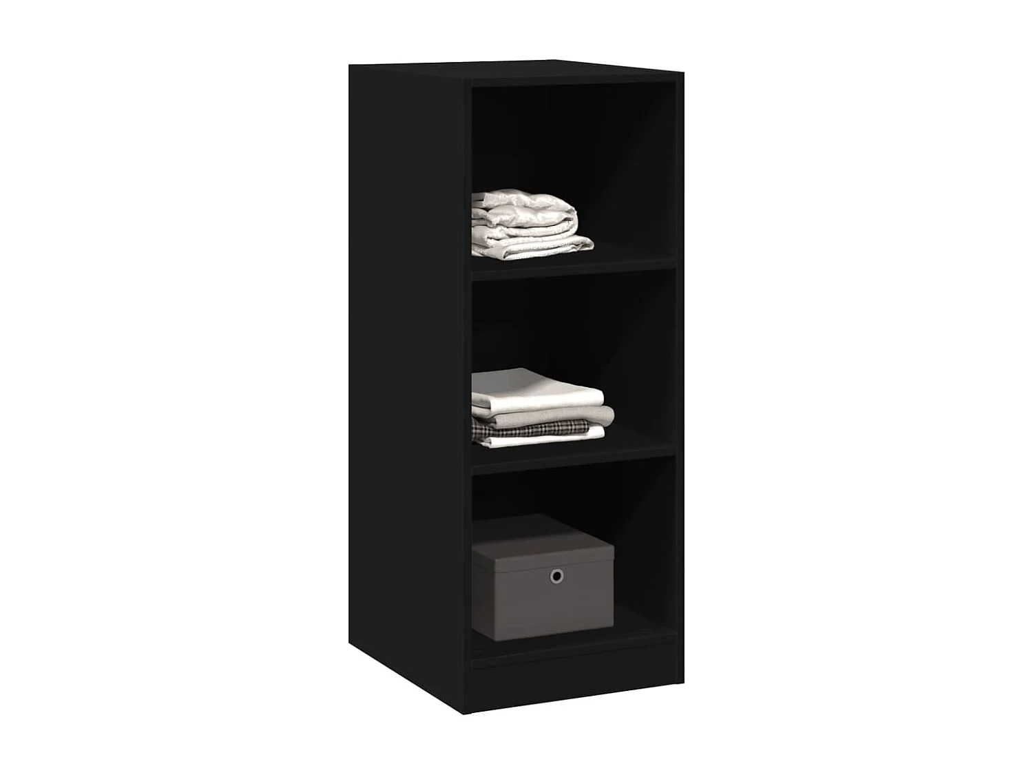 Garde-robe noir 48x41x102 cm bois d'ingénierie