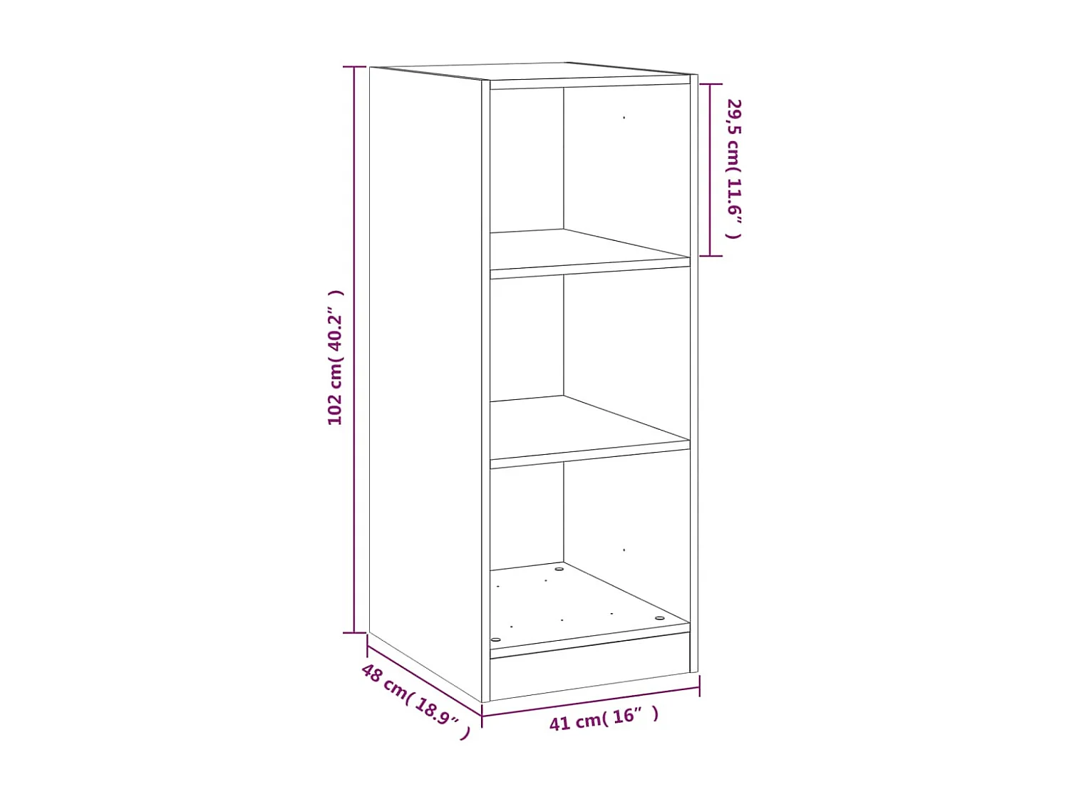Garde-robe noir 48x41x102 cm bois d'ingénierie