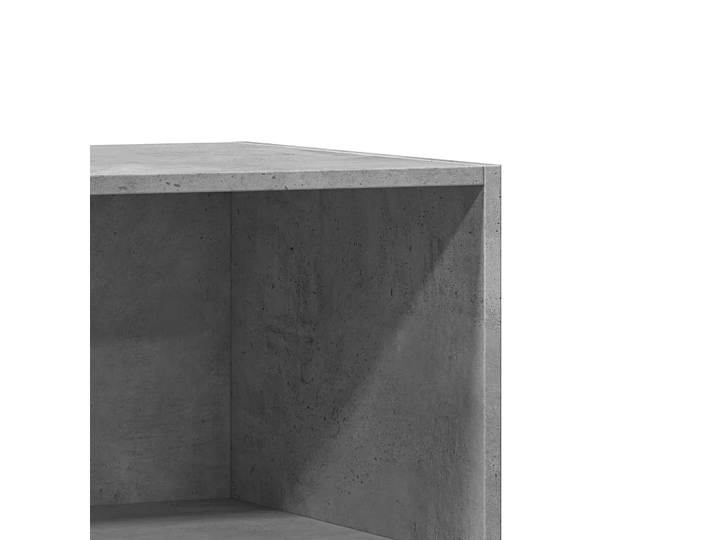 Garde-robe gris béton 77x48x102 cm bois d'ingénierie