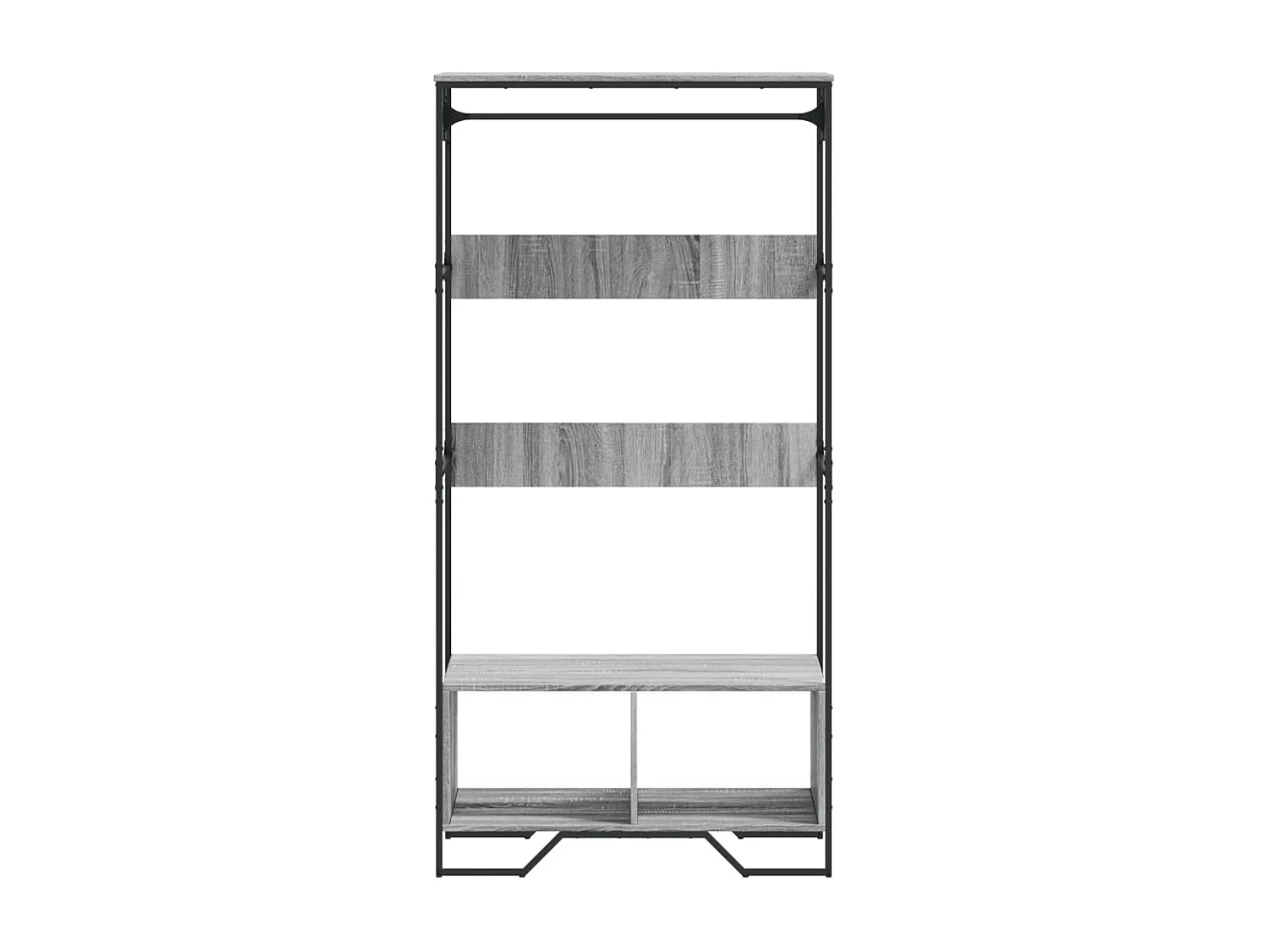 Mueble Sonoma gris 90x50x180 cm madera contrachapada