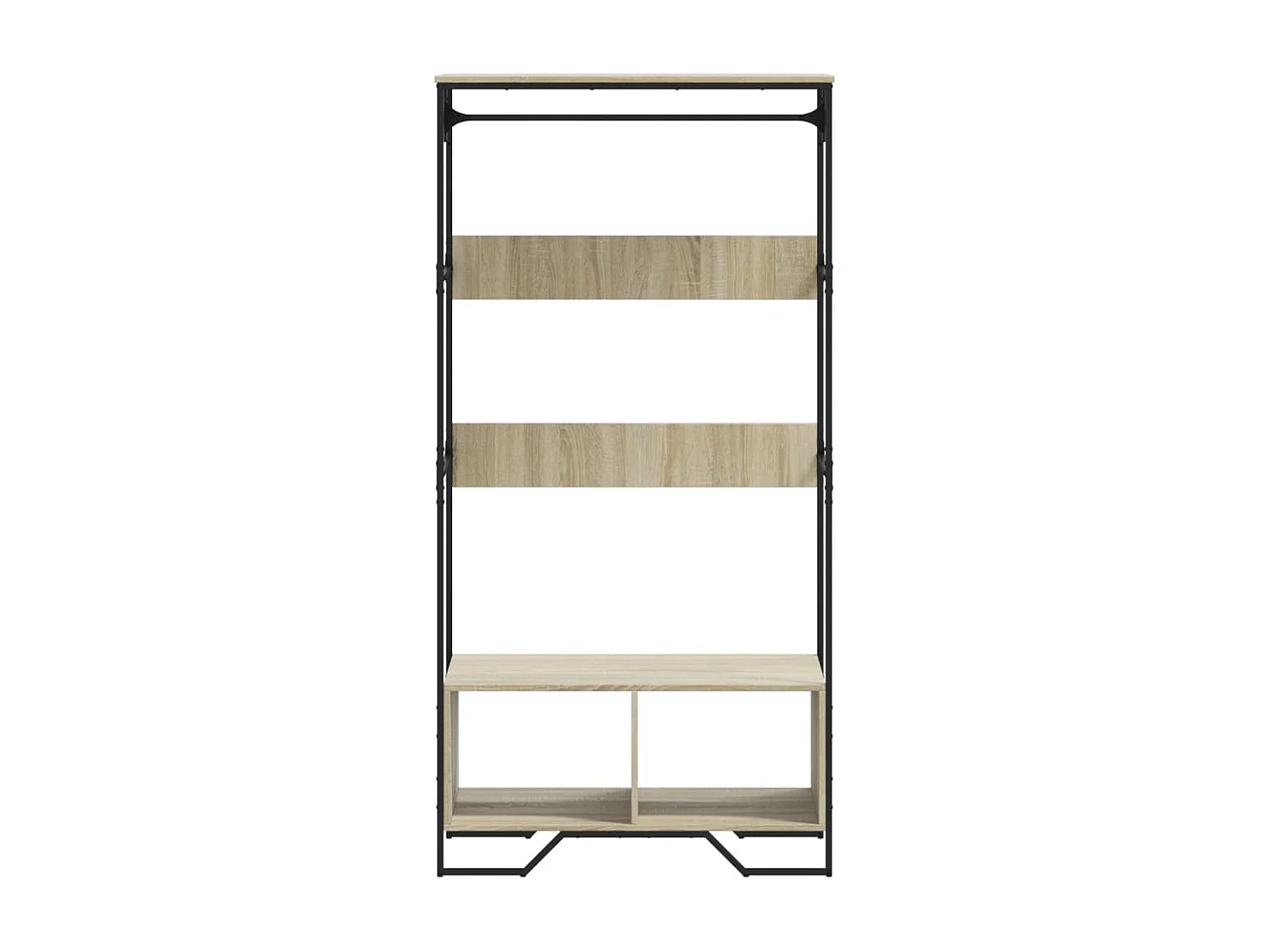 Schrank aus Sonoma-Eiche, 90 x 50 x 180 cm, Holzwerkstoff