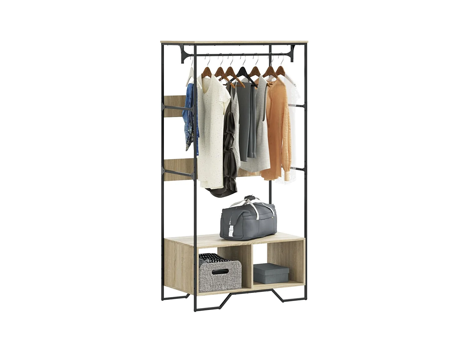Sonoma eiken kast 90x50x180 cm samengesteld hout
