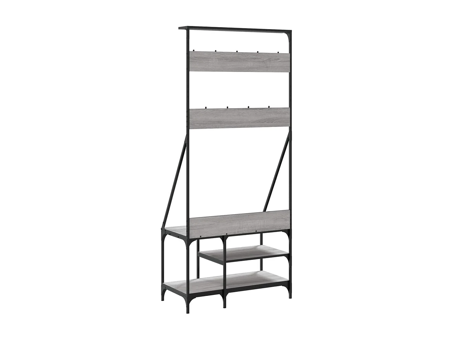 Kleiderständer und Schuhaufbewahrung Sonomagrau