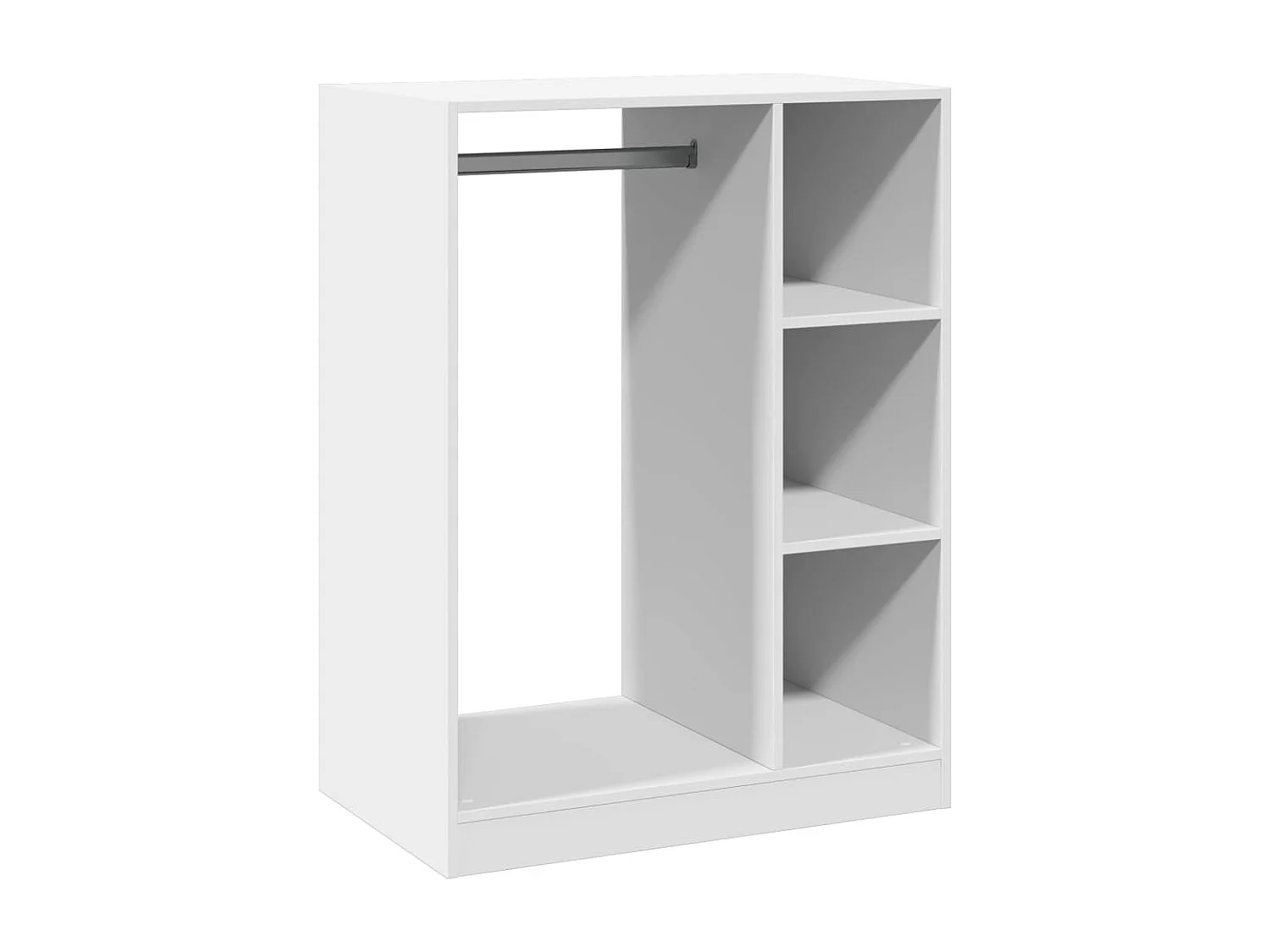 Garde-robe blanc 77x48x102 cm bois d'ingénierie