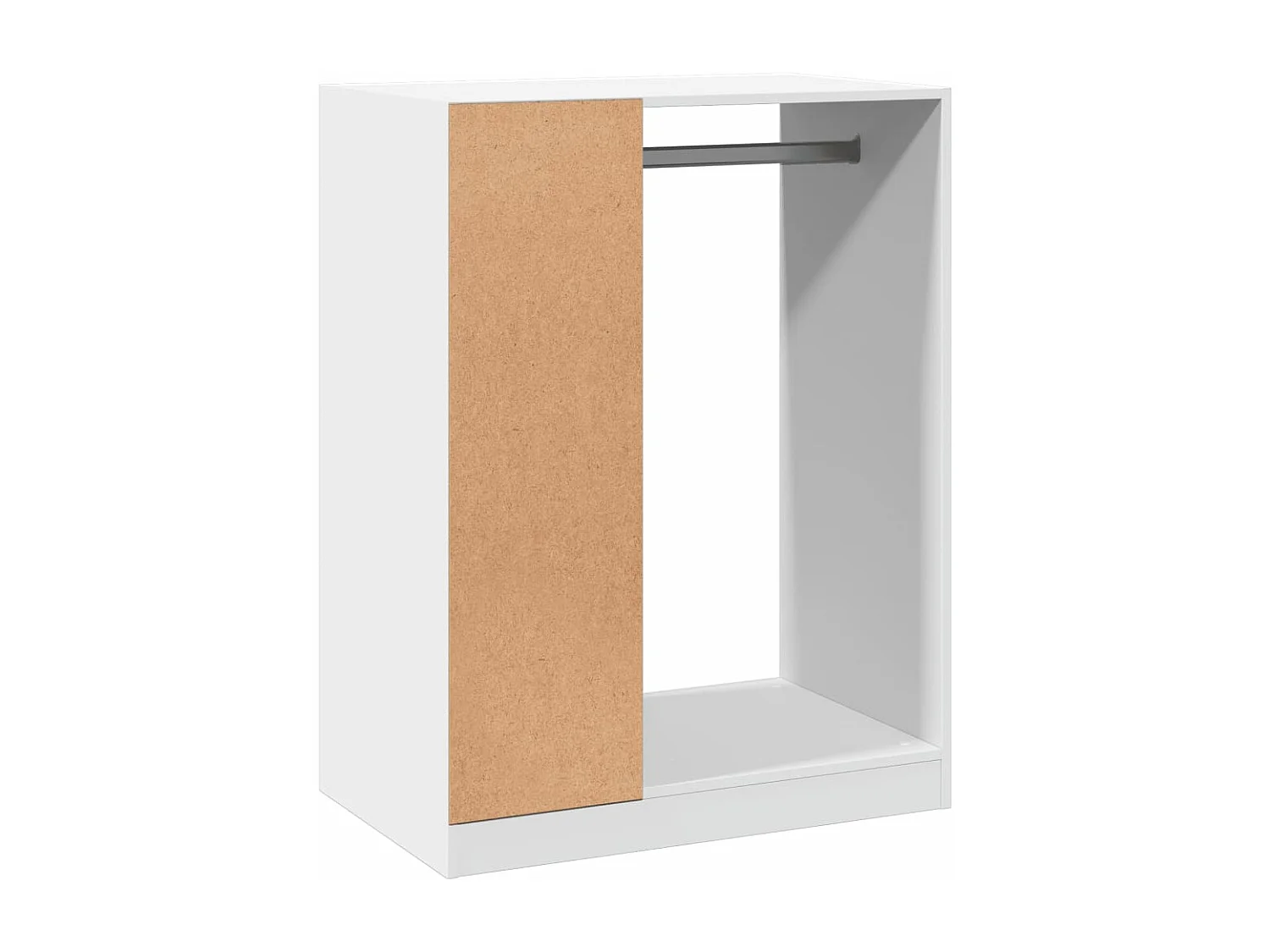 Garde-robe blanc 77x48x102 cm bois d'ingénierie