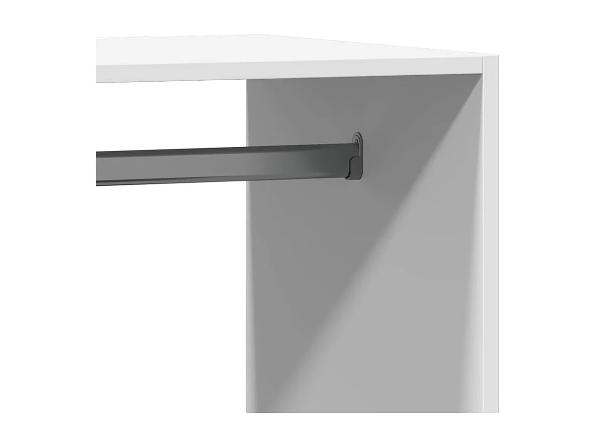 Garde-robe blanc 77x48x102 cm bois d'ingénierie