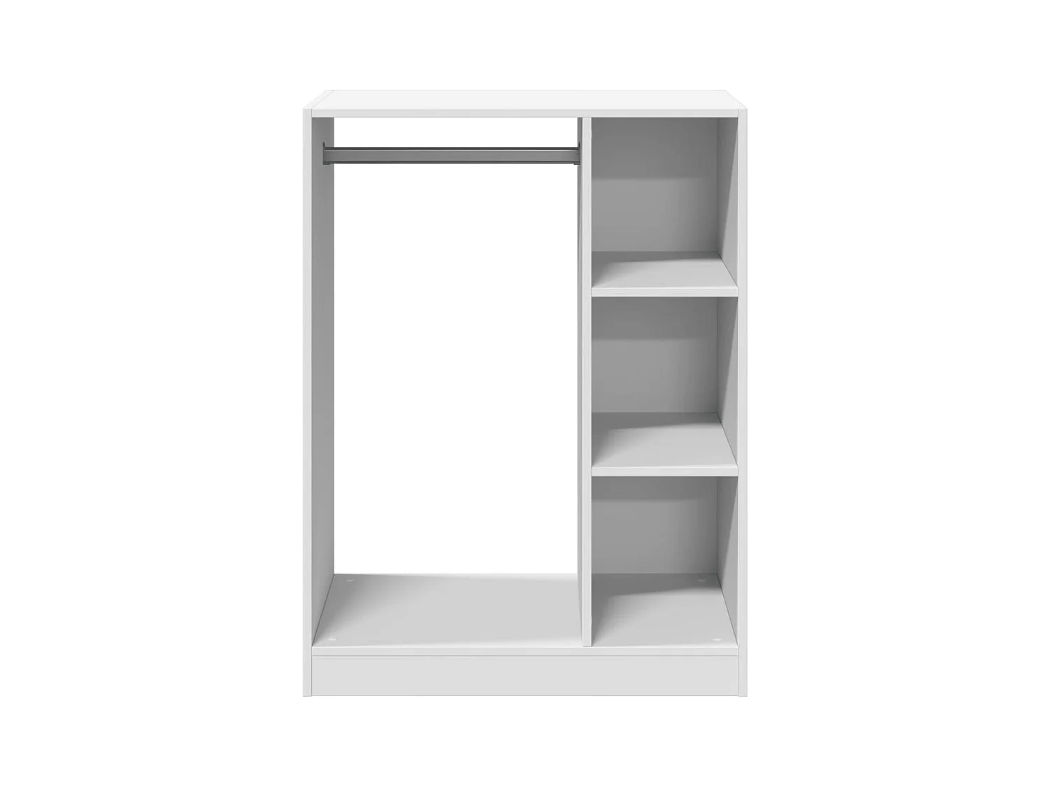 Armadio bianco 77x48x102 cm in derivati del legno