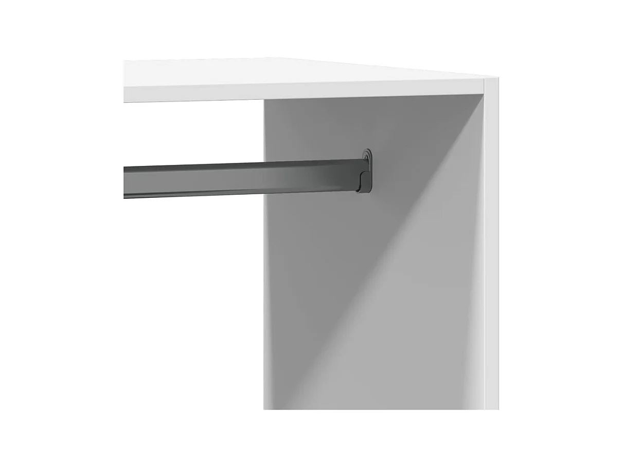 Armadio bianco 77x48x102 cm in derivati del legno