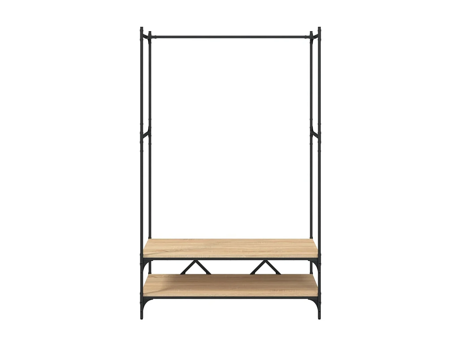 Kledingrek met planken Sonoma eiken parket