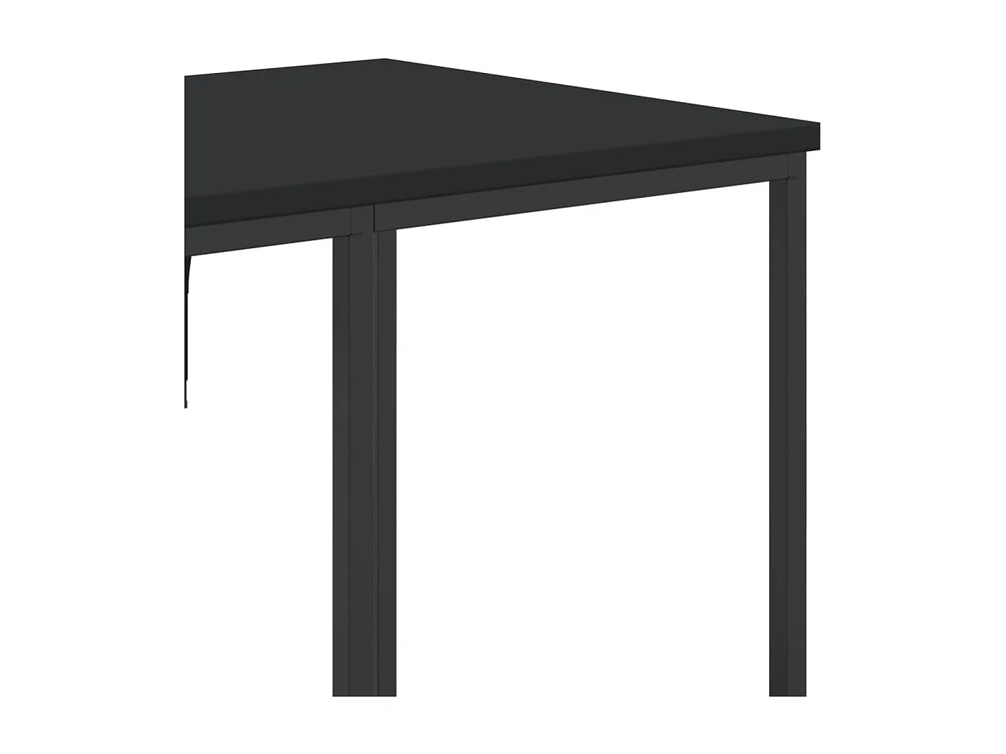 Porte-vêtements avec étagères noir bois d'ingénierie