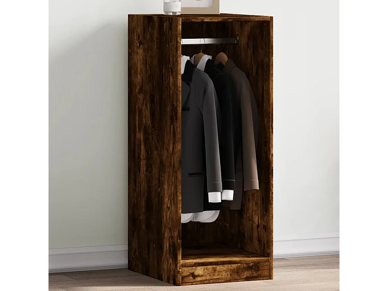 Gerookt eiken kledingkast 48x41x102 cm samengesteld hout