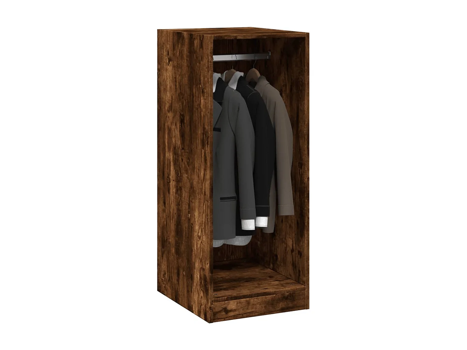 Kleiderschrank aus geräucherter Eiche, 48 x 41 x 102 cm, Holzwerkstoff
