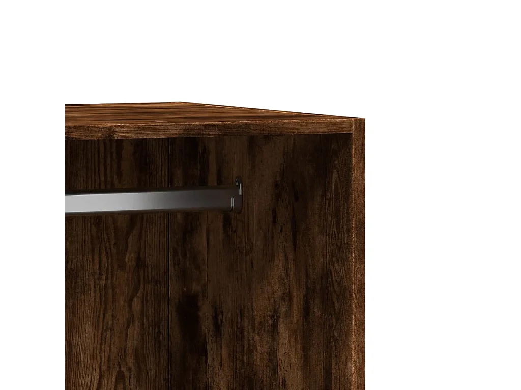 Kleiderschrank aus geräucherter Eiche, 48 x 41 x 102 cm, Holzwerkstoff