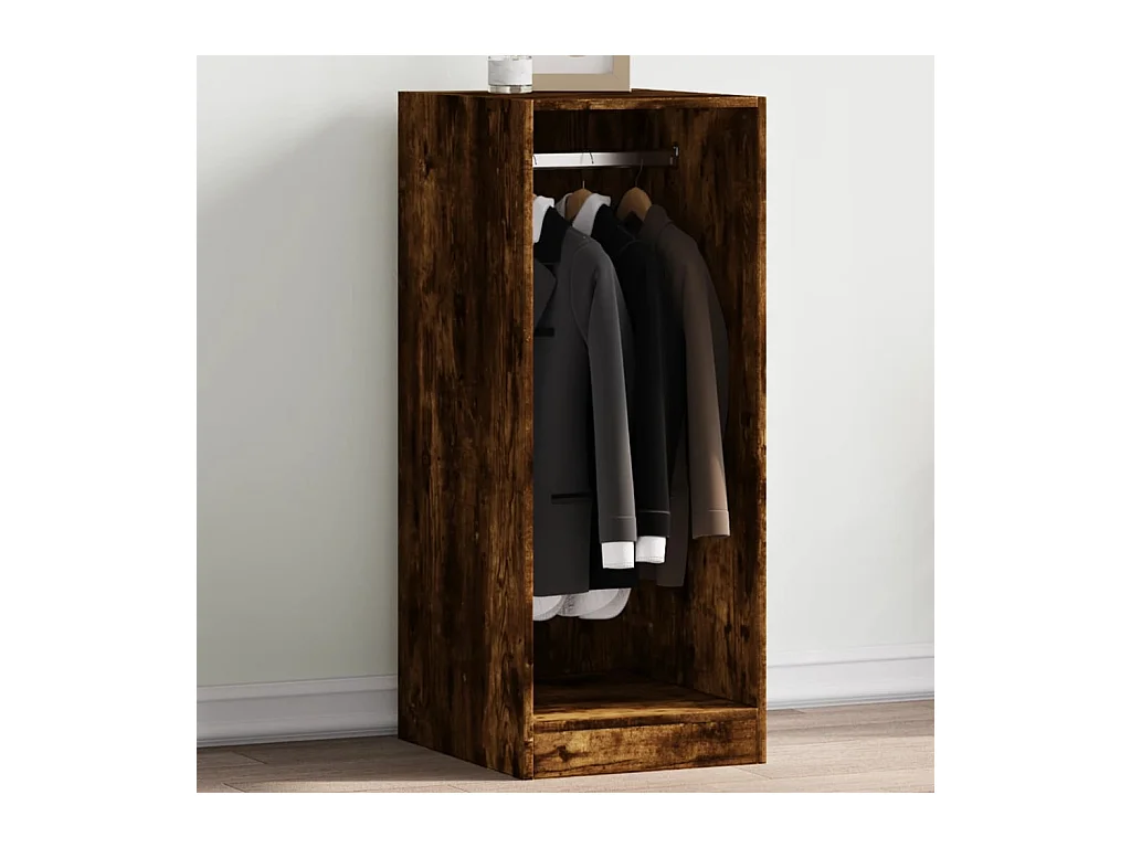 Garde-robe chêne fumé 48x41x102 cm bois d'ingénierie