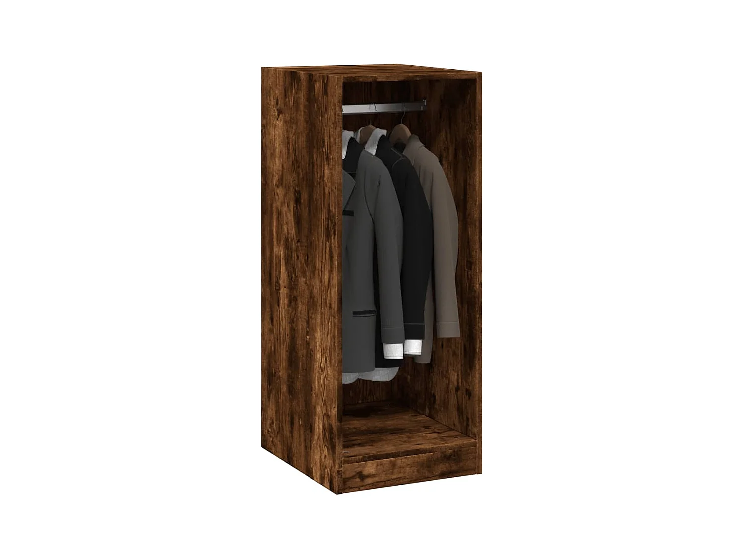 Gerookt eiken kledingkast 48x41x102 cm samengesteld hout