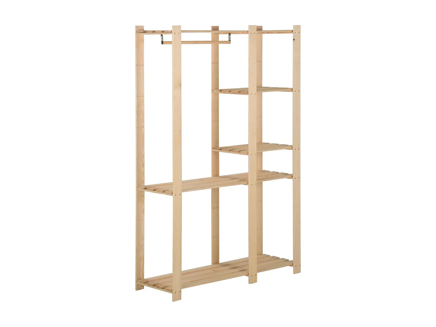 Porte-manteau 110x38x170 cm Bois de pin massif