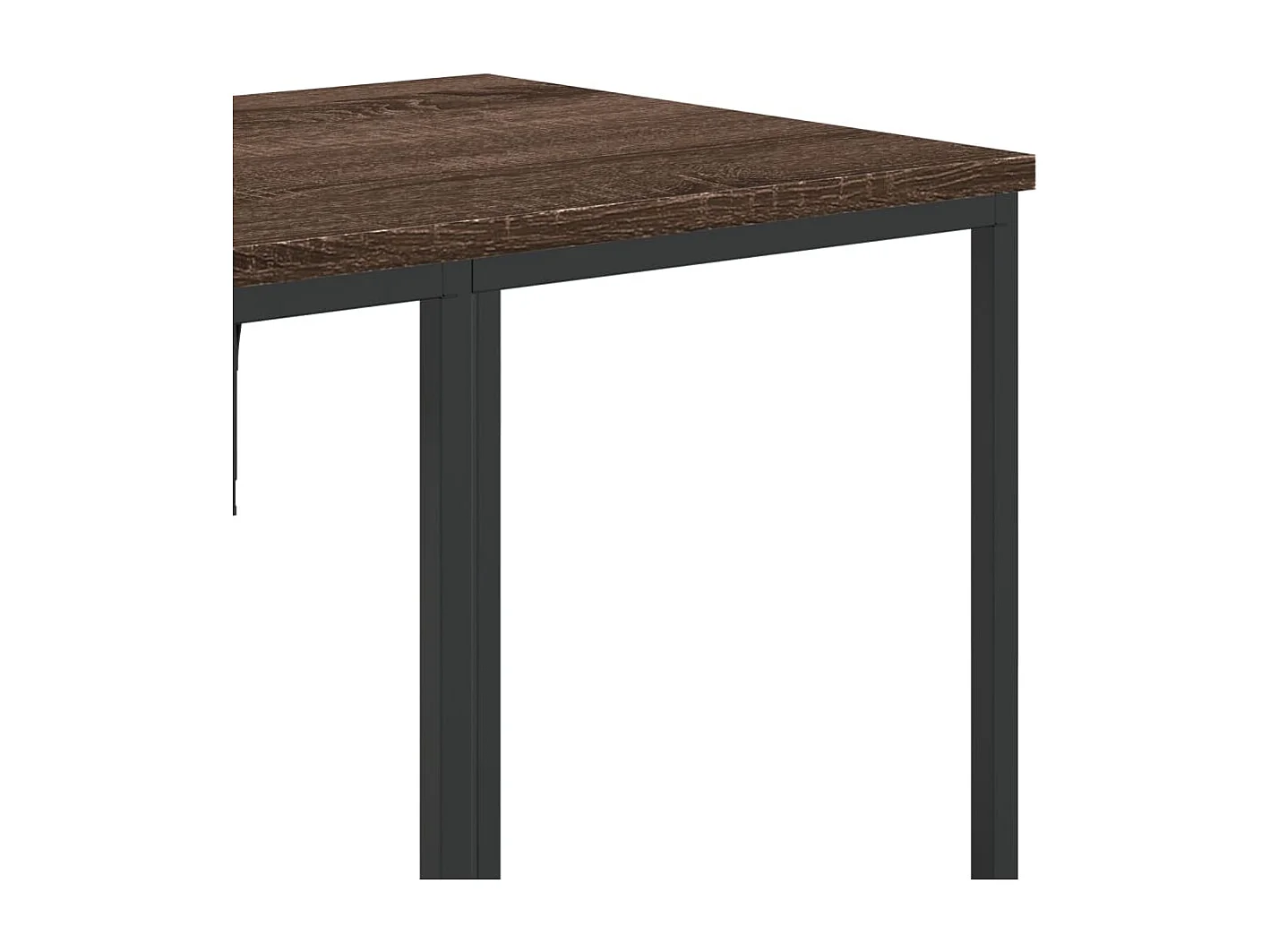 Porte-vêtements avec étagères chêne marron bois d'ingénierie